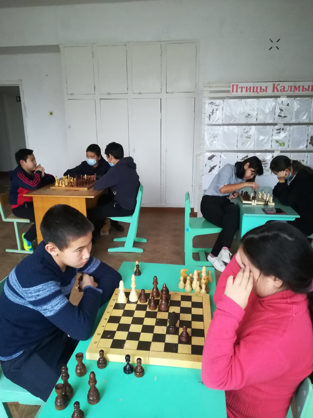 Школьный турнир  по шахматам.